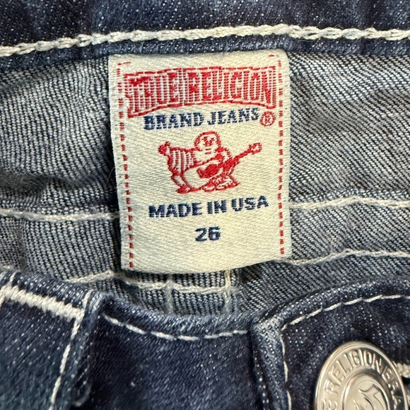 True Religion Rainbow Flap Pocket Low Rise Skinny Jeans Size 26 - Picture 5 of 6